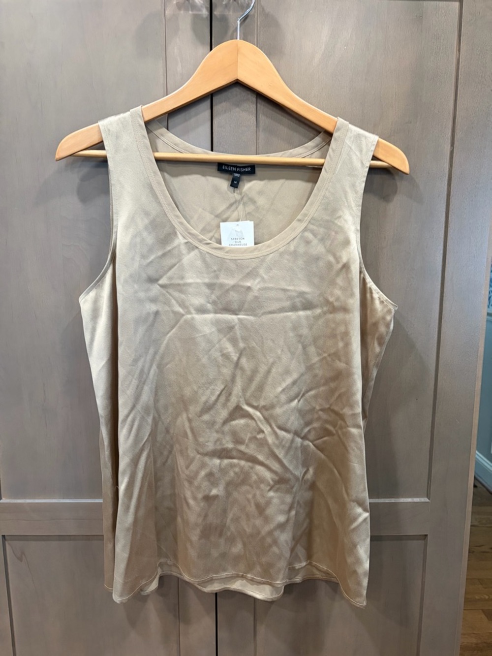 Eileen Fisher Silk Scoop Neck Tank Top